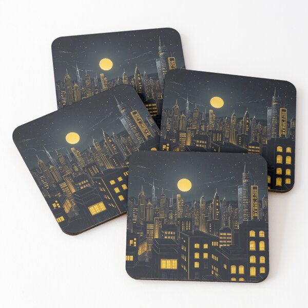 Item preview, Moonlit Metropolis designed and sold by Donkey's Salad.