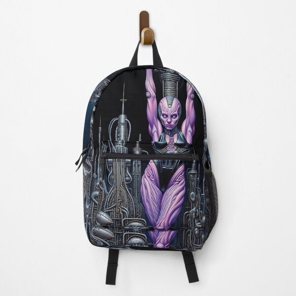 Item preview, Biomechanical hot sexy Alien woman Gothic heavy metal landscape art designed and sold by Vintage Designs +.