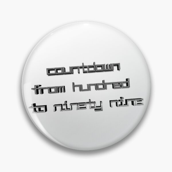 Item preview, countdown from hundred to ninty nine designed and sold by nogamax.
