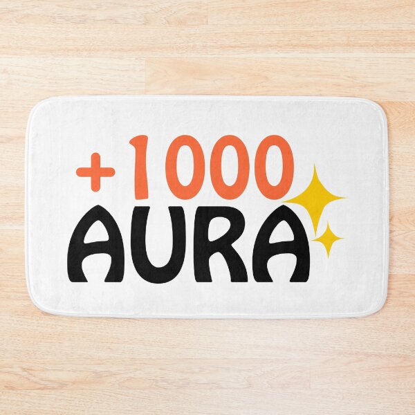 Item preview, +1000 Aura Positive Energy Minimalist Typography designed and sold by Path and Picture.