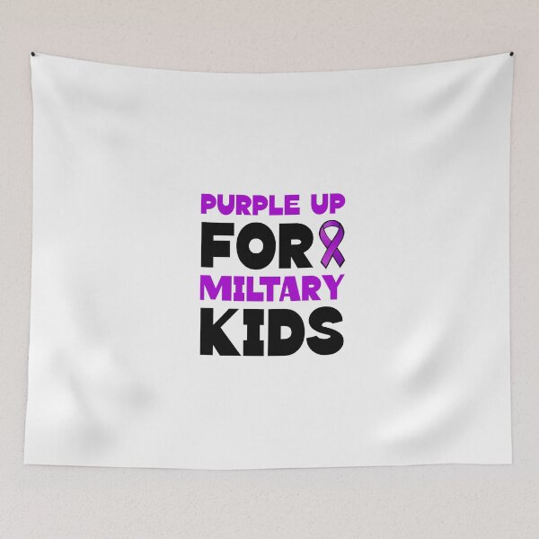 Item preview, Purple Up Day For Military Kids designed and sold by Sartoris Art.