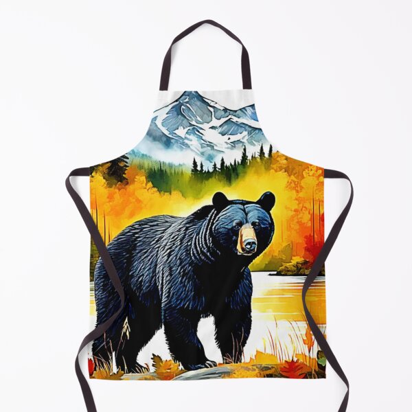 Item preview, Autumn Black Bear River Design designed and sold by Health And Fitness Posts e-Store.