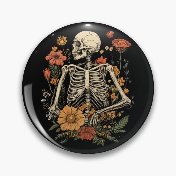 Item preview, Gothic Floral Skeleton  designed and sold by HollywoodInked.