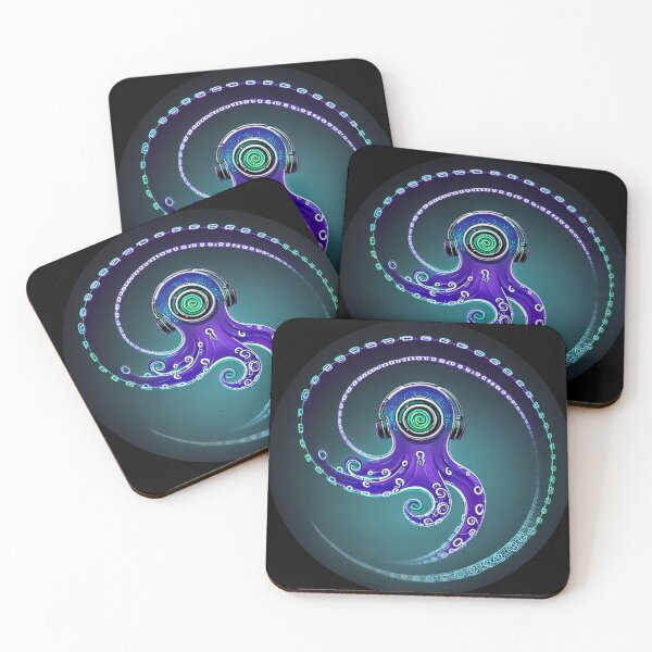 Item preview, OcDaWa.Music Logo Neon Octopus comic designed and sold by Ocdawa.