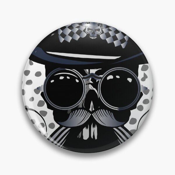 Item preview, Skull hat skull round sunglasses mustache mustache hipster designed and sold by Achille3777.