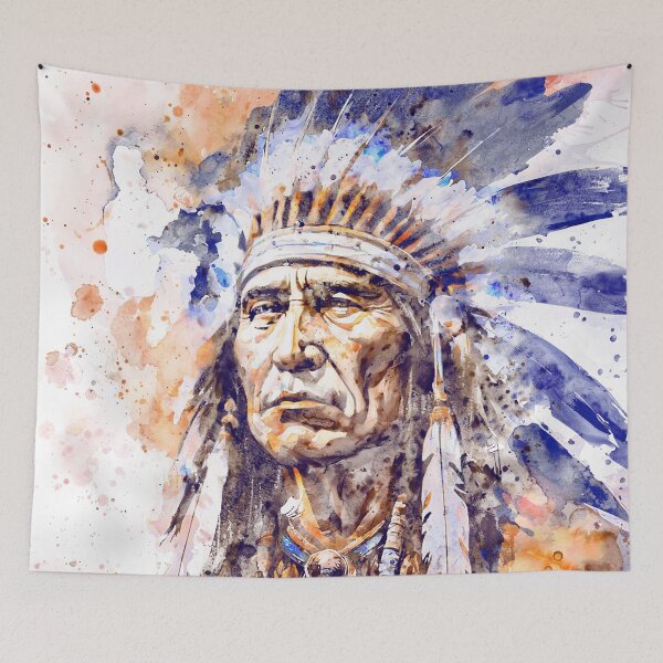 Item preview, Tribal Chief Power – Watercolor Expression designed and sold by caracatita75.