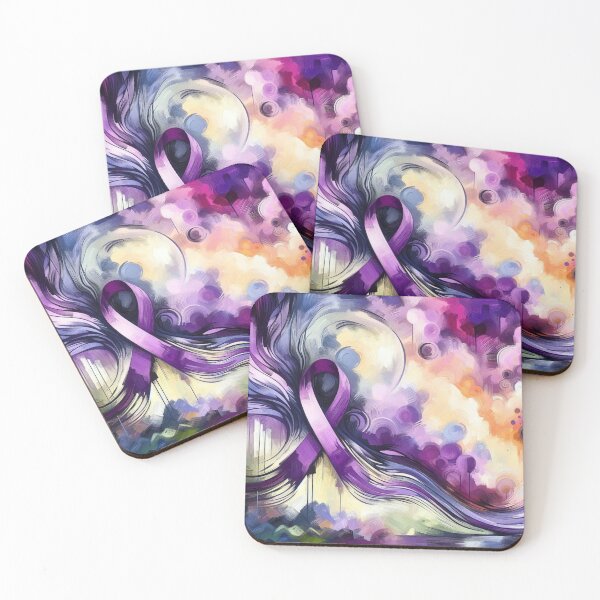 Item preview, Abstract Purple Awareness Ribbon   designed and sold by HealthCoreCommunity.