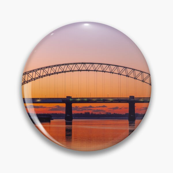 Item preview, Sunset over the River Mersey and the Jubliee Bridge designed and sold by Captain747.