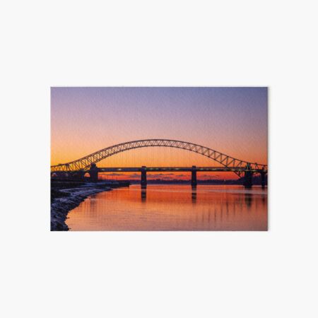 Item preview, Sunset over the River Mersey and the Jubliee Bridge designed and sold by Captain747.