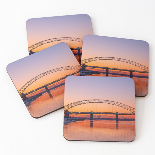 Item preview, Sunset over the River Mersey and the Jubliee Bridge designed and sold by Captain747.