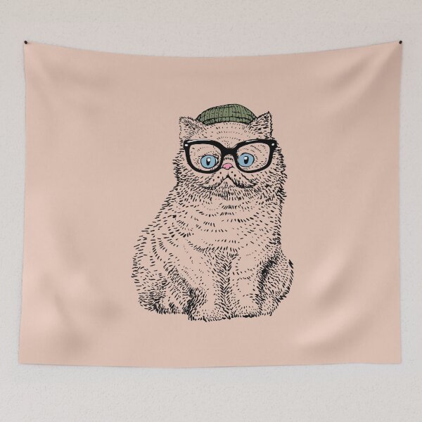 Item preview, Hipster Exotic Shorthair designed and sold by Huebucket.