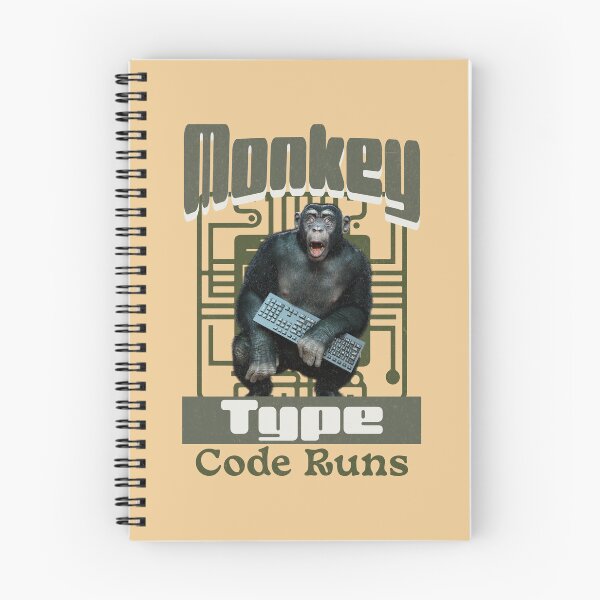Item preview, Monkey Type, Code Runs Funny Full-Stack Developer Software Engineer designed and sold by Vac1.