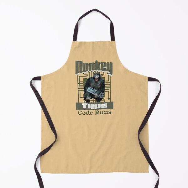 Item preview, Monkey Type, Code Runs Funny Full-Stack Developer Software Engineer designed and sold by Vac1.