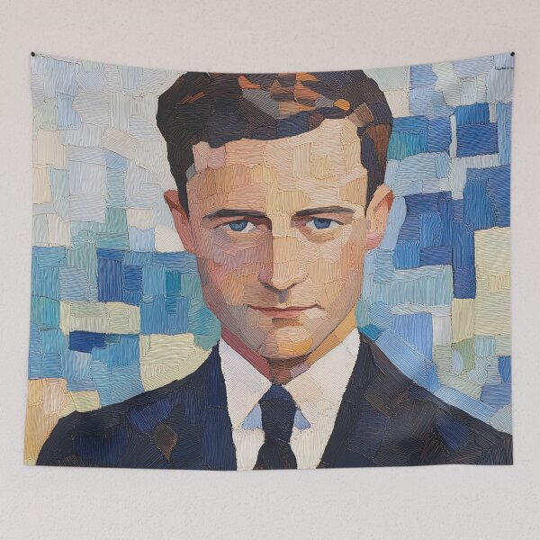 Item preview, F. Scott Fitzgerald | Post-impressionist painting style designed and sold by ComicsFactory.