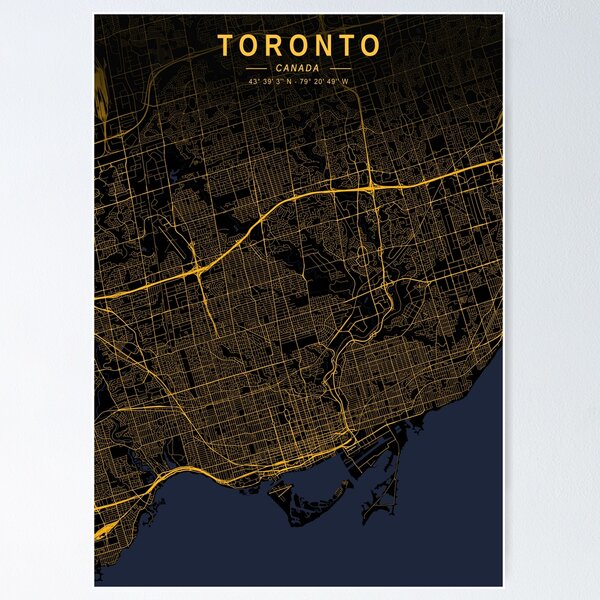 Item preview, Toronto Golden Map designed and sold by My Digital Mind.