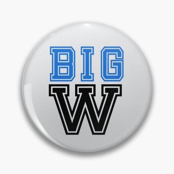 Item preview, "Big W" in blue and black  designed and sold by PariSeine.