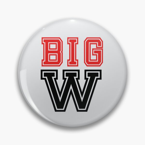 Item preview, "Big W" in red and black  designed and sold by PariSeine.