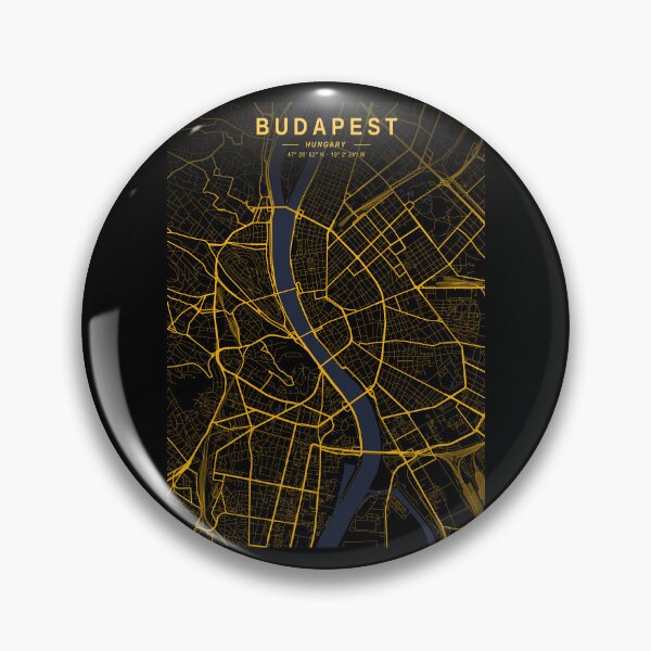 Item preview, Budapest Golden Map designed and sold by My Digital Mind.