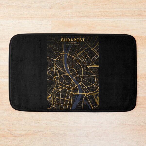 Item preview, Budapest Golden Map designed and sold by My Digital Mind.