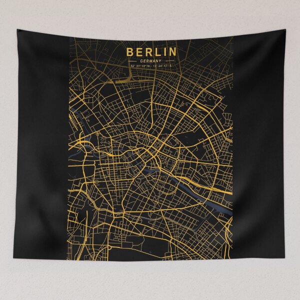 Item preview, Berlin Golden Map designed and sold by My Digital Mind.