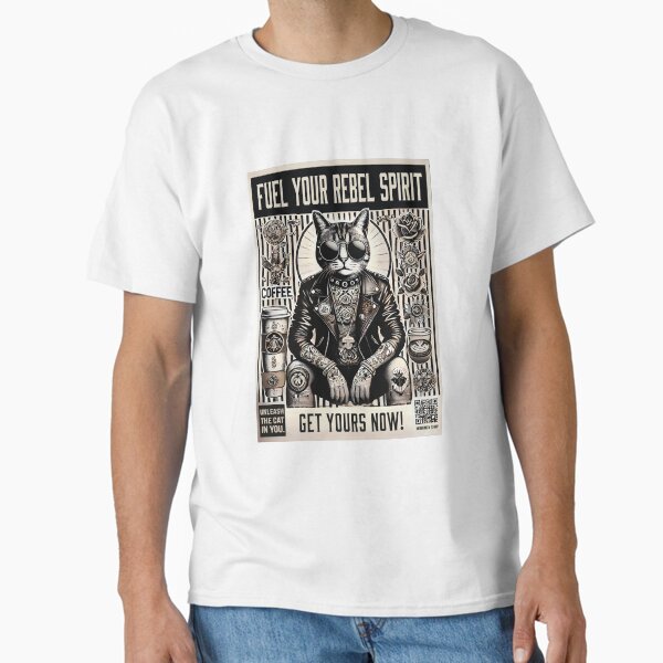 Item preview, Rebel Cat Tattoo Coffee designed and sold by MiniindY Pop.