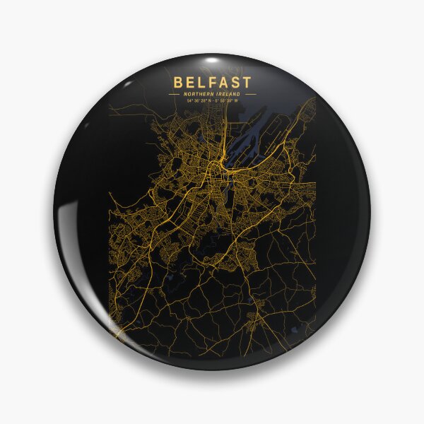 Item preview, Belfast Golden Map designed and sold by My Digital Mind.