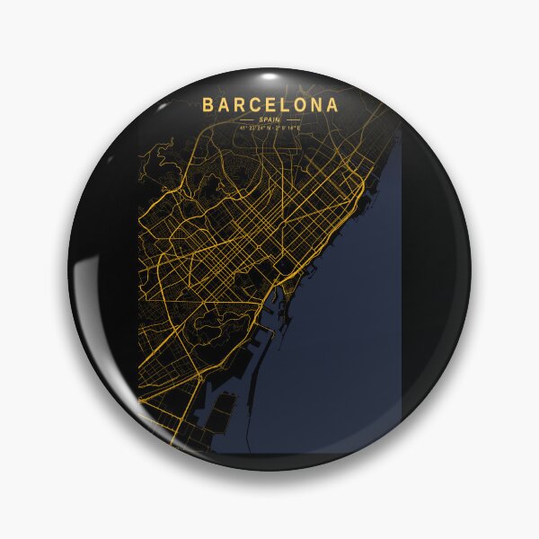 Item preview, Barcelona Golden Map designed and sold by My Digital Mind.