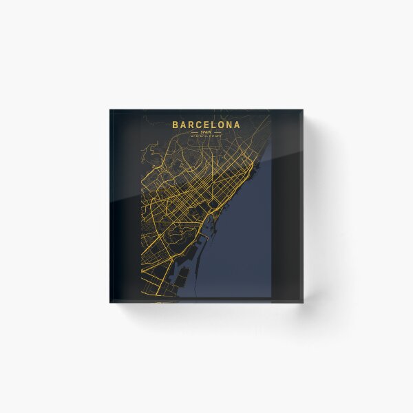 Item preview, Barcelona Golden Map designed and sold by My Digital Mind.