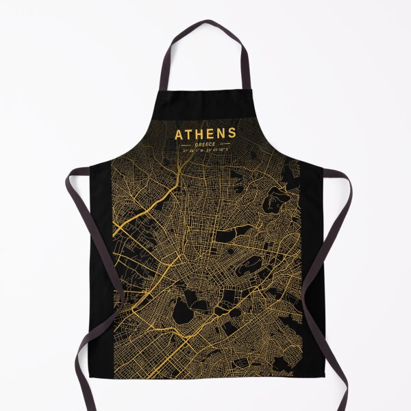 Item preview, Athens Golden Map designed and sold by My Digital Mind.
