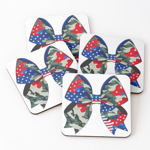 Item preview, Patriotic Camouflage Bow Design - Stars and Stripes Camo Art designed and sold by likeforcode.