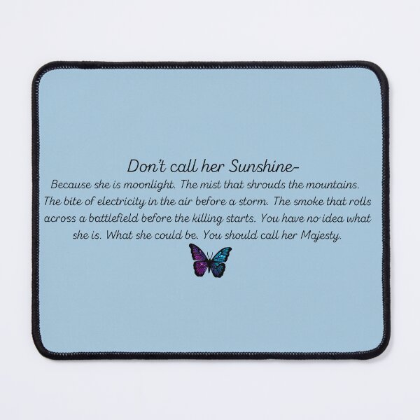 Item preview, Quicksilver Callie Hart Quote Don't call her sunshine designed and sold by baranskini.