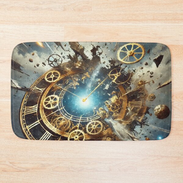 Item preview, Cosmic Clock Collapse: The Shattering of Time and Space designed and sold by AbstractAnom.