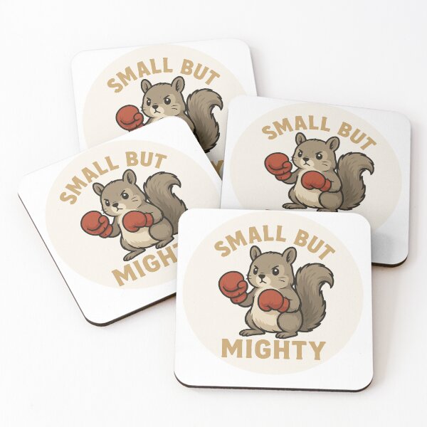Item preview, Small but Mighty – Fearless Squirrel in Boxing Gloves designed and sold by MTeesGA.