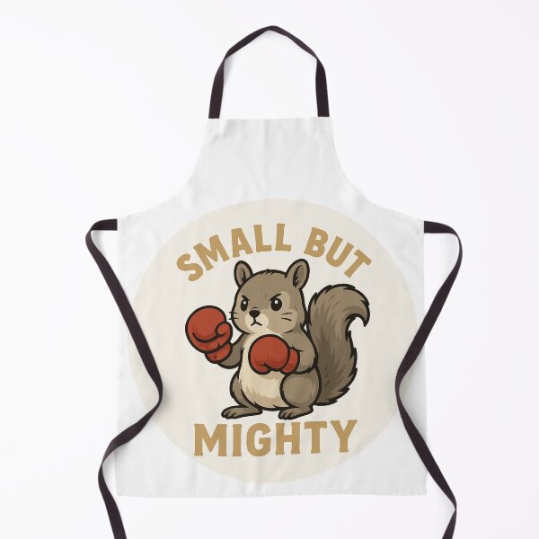 Item preview, Small but Mighty – Fearless Squirrel in Boxing Gloves designed and sold by MTeesGA.