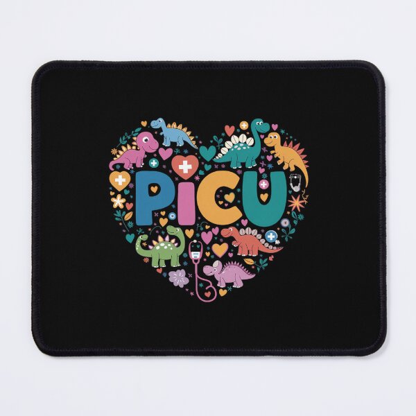 Item preview, PICU Pediatric Nurse Heart Cute Dinosaur Physical Peds Squad designed and sold by tearbytea.