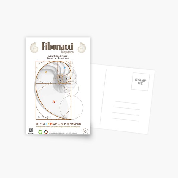 Item preview, Fibonacci Sequence designed and sold by EstadoCuantico.
