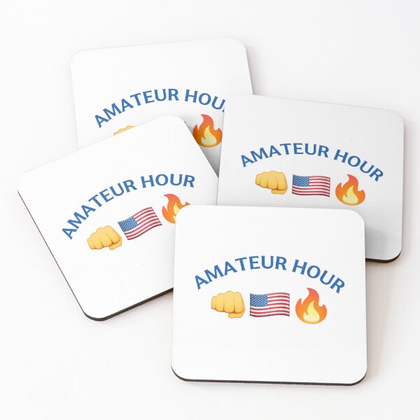 Item preview, Emoji Signal Diplomacy Fist Bump Flag Fire Amateur Hour  designed and sold by The Junto Shop.