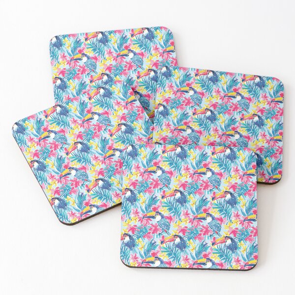 Item preview, abstract vibrant toucan pattern designed and sold by PoppyLaneStudio.