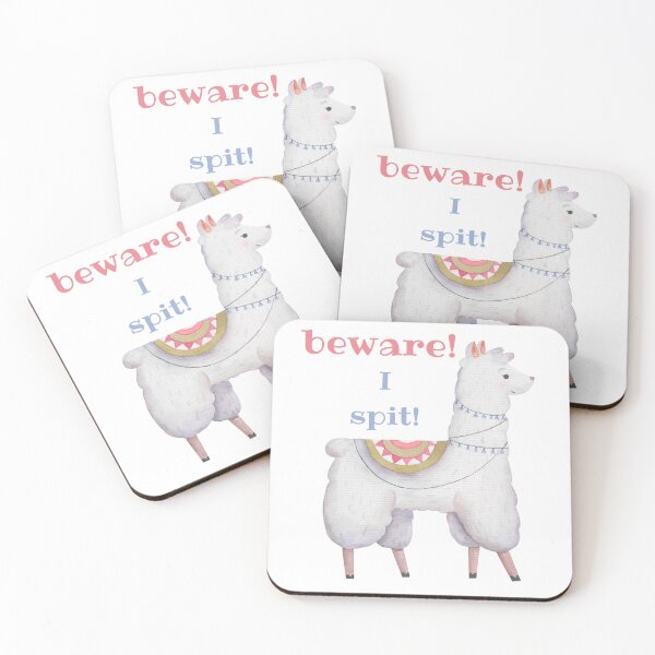 Item preview, Beware I spit - Llama designed and sold by LiskoDesign.
