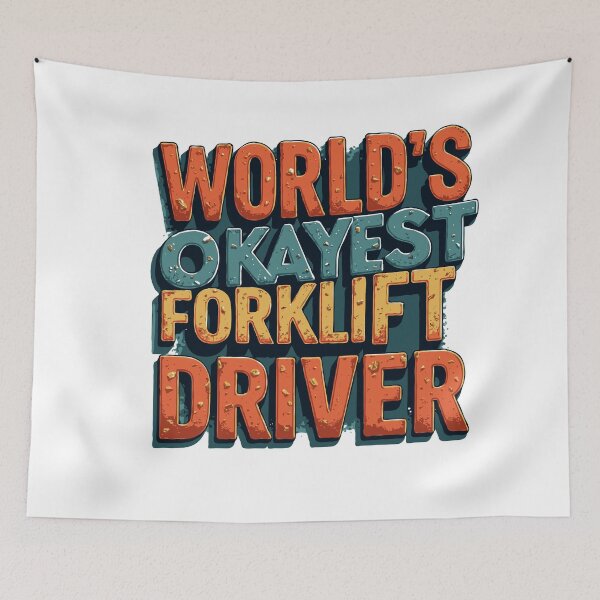 Item preview, World's Okayest Forklift Driver designed and sold by TeesYouWant.