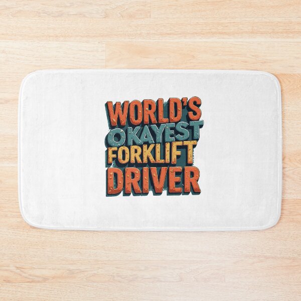 Item preview, World's Okayest Forklift Driver designed and sold by TeesYouWant.