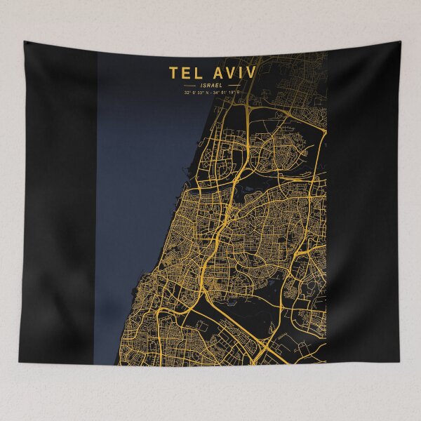 Item preview, Tel Aviv Golden Map designed and sold by My Digital Mind.