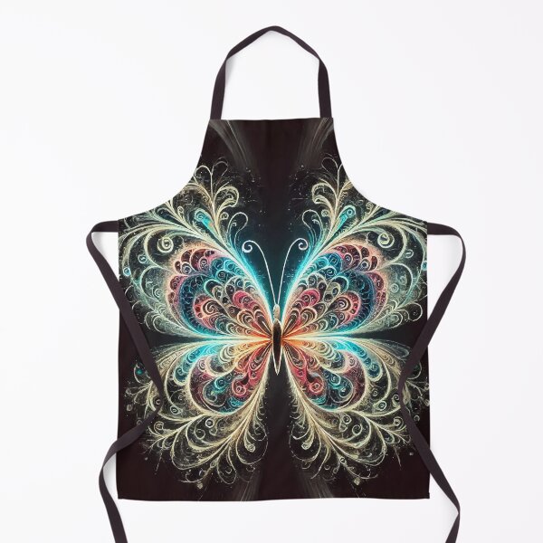 Item preview, Fractal Butterfly: A Neon Symphony of Infinite Patterns designed and sold by AbstractAnom.