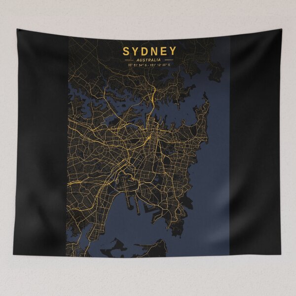 Item preview, Sydney Golden Map designed and sold by My Digital Mind.