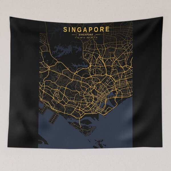 Item preview, Singapore Golden Map designed and sold by My Digital Mind.