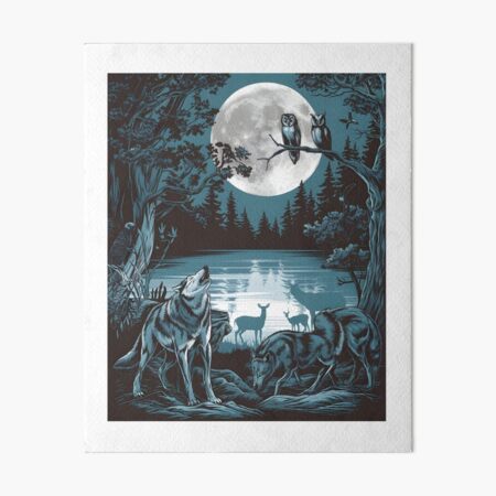 Item preview, Nighttime forest  designed and sold by AnamMHavan.