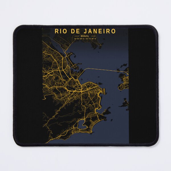 Item preview, Rio de Janeiro Golden Map designed and sold by My Digital Mind.