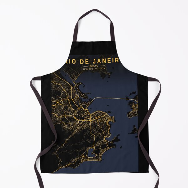 Item preview, Rio de Janeiro Golden Map designed and sold by My Digital Mind.
