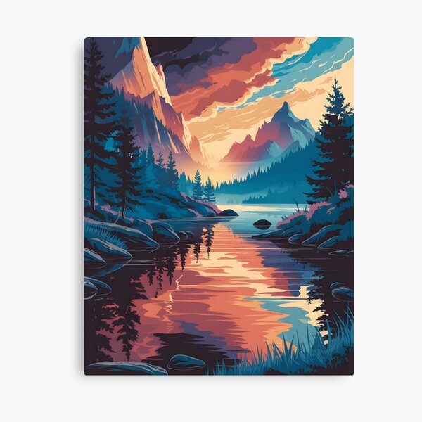 Item preview, Sunset Moonscape designed and sold by AnamMHavan.