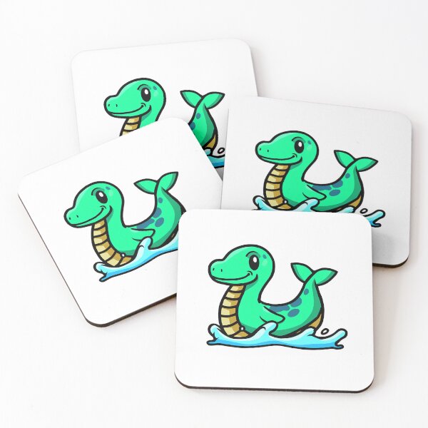 Item preview, Kawaii Loch Ness Monster – Cute Nessie Illustration designed and sold by Templatemini.
